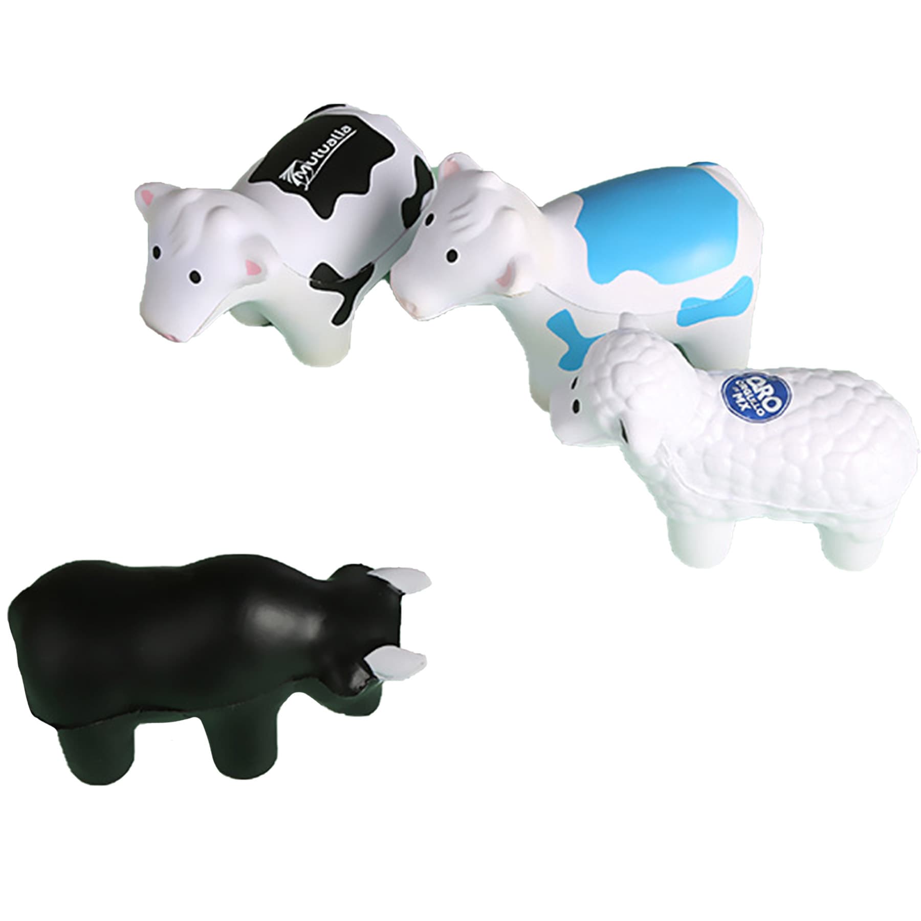 Grassland Animals Stress Ball Keychain — SAGEOW263-L.jpg